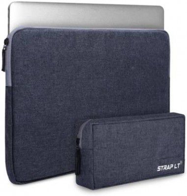 Straplt Laptop Bag Sleeve For 15.6-16 Inch Laptop Case Cover Pro,With Charger Pouch Case Waterproof Laptop Sleeve/Cover&nbsp;&nbsp;(Grey, 16 inch)
