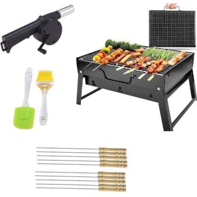 STRATIZE Barbecue Grills - Foldable Charcoal Barbeque Grill