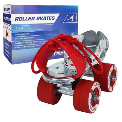 Strauss Adjustable Roller Skates | Kids Roller Skates | Junior Roller Skates | Senior Roller Skates | Suitable for All Age Group, (Multicolor)