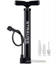Strauss Bicycle Air Pump with Needle & Dual Valve | 30 CM Long | Portable Pump with 2 Modes, Ideal for Inflating Bicycle, Swimming Rings | Sturdy Base & Ergonomic Handle, (Black)...