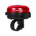 Strauss Bicycle Bell | Ultra-Loud Cycle Horn for Safety | Lightweight Anti-Rust Cycle Bell with Easy Flip Mechanism | Durable Quality Bell for Bikes | Cycling Accessories, (Red)...
