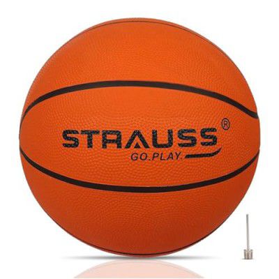 STRAUSS Official Basketball Size 7 |Professional Match Ball for Indoor & Outdoor Games & Training | Suitable for All Surfaces