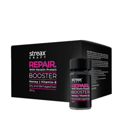 Streax Craft Repair Booster - Pack of 4 I For Dry and Damaged Hair I Repair With Keratin Protein I Enriched with Honey & Vitamin- E