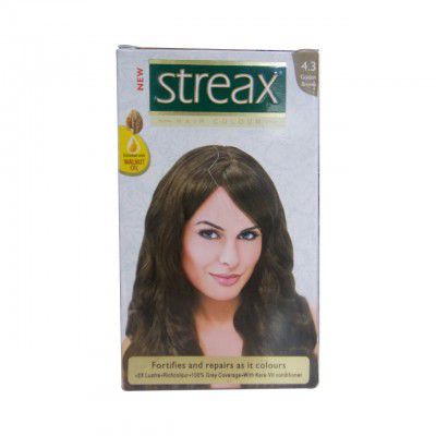 Streax Cream Hair Colour for Women & Men | Enriched with Walnut & Argan Oil | Instant Shine & Smoothness | Long Lasting Hair Colour | Soft & Silky Touch | Light Brown, 120ml