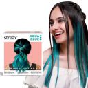 Streax Hair Colour Highlight Kit | Blue Hair Colour, Aqua Blue - Pack of 1 ...