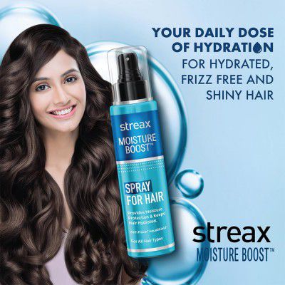 Streax Moisture Boost Spray Hair Serum for Dry Frizzy Hair - 50 ml 