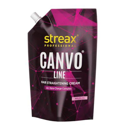 Streax Pro Hair Straightening Cream, Mild - 500ml