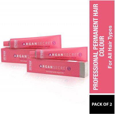 Streax Professional Argan Secrets Hair Colourant Cream - 60g Pack 2