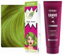 Streax Professional Hold & Play Funky Colour, Hair Color - 100g - Perky Green Canvoline Straightening Post Care Conditioner for Women's - 240 gm...