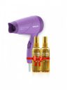 Streax Set of 2 Walnut Hair Serum 100 ml Each & Philips HP8100 Hair Dryer - Purple...