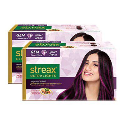 Streax Ultralights Hair Color Highlighting Kit for Women & Men, 60ml (Pack of 2)