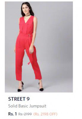 Street9 Women's Clothing at Rs.1