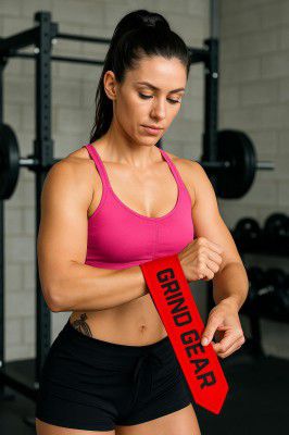 Strength Wrist Wraps Cotton, Red, Pack of 2