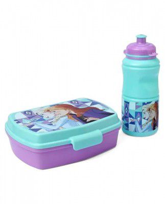 STRIDERS STOR 2PCS BTS Frozen Ice Magic Lunch Box & 420ml Water Bottle Set
