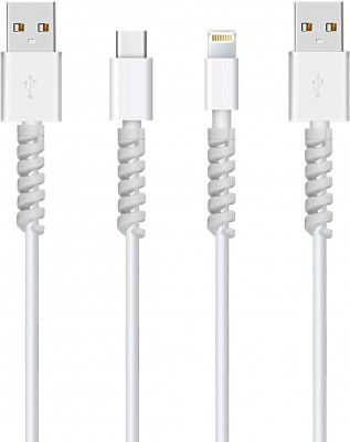 STRIFF 12 Pieces Highly Flexible Silicone Micro USB Protector, Mouse Cable Protector, Suit for All Cell Phones, Computers and Chargers
