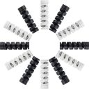 STRIFF 25 Pieces Highly Flexible Silicone Cable Protectors, Charger Cable Protector, Charger Protector, Wire Protector, Cable Protector, Charging Cable Protector (Black & White)...