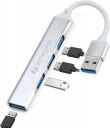 STRIFF 4-in-1 Hub Multiport Adapter, USB Hub with Aluminium Shell...