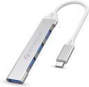 STRIFF 4-in-1 USB Hub Type C Multiport Adapter, Type c to USB Connector, USB c hub, Type c hub, with Fast Data Transfer Speed for PC, Laptops, MacBooks (Silver)...
