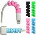 STRIFF Spiral Cable Protector Cord Saver for Mac Charger, iPhone Charger, Wire Protector, Lightweight Durable Flexible Wire Winder for Charging Cables, Data Cables, Earphones, Pack of 10...