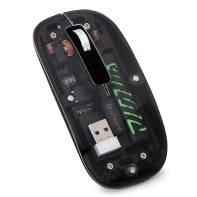 STRIFF Transparent Wireless and Bluetooth Rechargeable Mouse