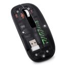 STRIFF Transparent Wireless and Bluetooth Rechargeable Mouse...