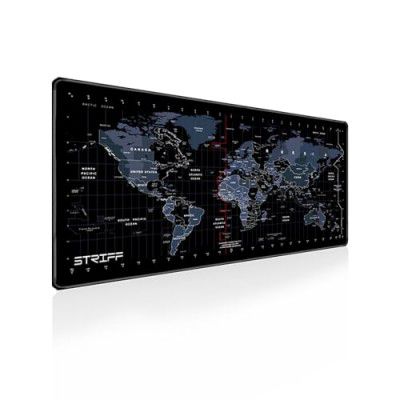 STRIFF World Map Extended Size (800 mm x 300 mm x 2 mm) Gaming Mouse Pad