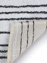 Striped Microfiber Anti Slip Backing Bathmat (White. 40x60 cm)...