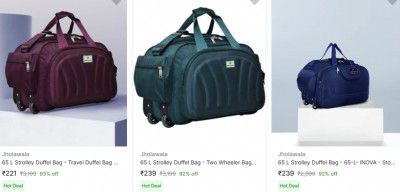 Strolley Duffel Bag From ₹221