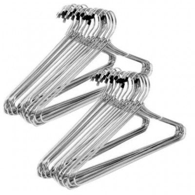 Strong Durable Steel Cloth Hanger Pack of 12 Pieces (12) ,Stainless Steel