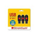 Strontium USB 16 GB USB Pollex Flash Drive - Pack of 3...