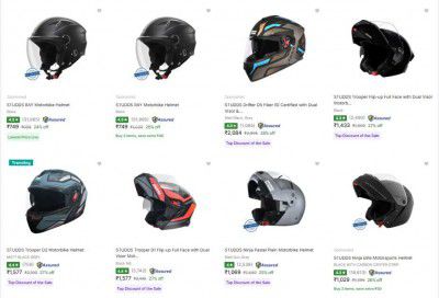 UP TO 60% OFF - Studds Motorbike Helmet
