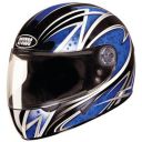 Studds Chrome Super D2 Full Face Helmet (Black and Blue, M)...