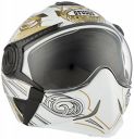 Studds DOWNTOWN D1 Flip Off Full Face Helmet (White and Golden, XL)...
