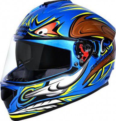 STUDDS Drifter D4 Motorbike Helmet (BLUE N12)