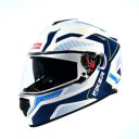 Studds Drifter D5 Fiker ISI and DOT Certified Full face Helmet for Men and Women with Inner Sun Visor and Spoiler (WHITE XL)...