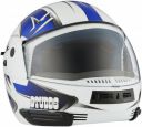 Studds Ninja D5 Full Face Helmet (White and Blue, M)...