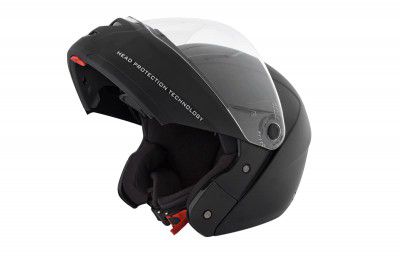 Studds Ninja Elite With Carbon Strip With Clear Visor Full Face Helmet -Black (L)