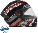 STUDDS Thunder D1 with Clear Visor Motorbike Helmet (Matt Black N2)...