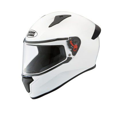 Studds Thunder Full Face Helmet with Clear Visor (White M)
