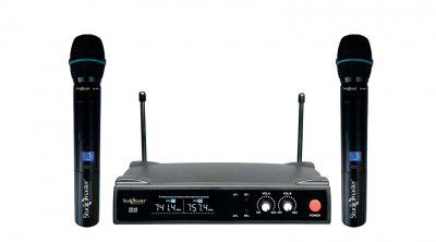 Studiomaster XR 40HH UHF Dual Hand Wireless Omnidirectional Microphone System