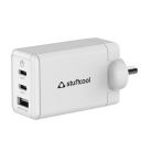 Stuffcool Nova 65W GaN Charger Made in India 3 Ports Supports Samsung PPS Super Fast Charging 2.0, Compatible...