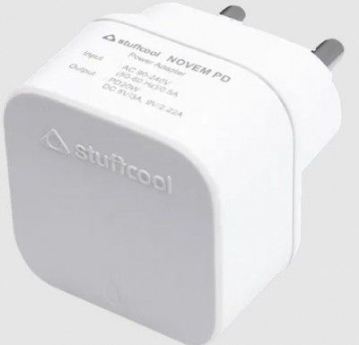Stuffcool Novem 20W Type C Fast Charger (Adapter Only, BIS Approved, White)