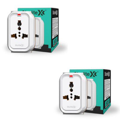 Sturlite Alyx 3 Pin Plug| 2-Pin & 3-Pin Socket| Universal AC Travel Adapter