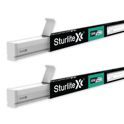 Sturlite Brillo 30 Watt LED Batten| 6500K Cool White Color Temperature Tube light| LM-80 Tested, 3000 Lumens| 25000 Hrs Rated Life (Pack of 2)