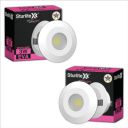 Sturlite Eva 3W LED Spotlight| Pink Light Color| 36mm-Cutout & Compact Design Ceiling Ligh| CRI Tech with High Voltage Protection Downlight - Pack of 2...