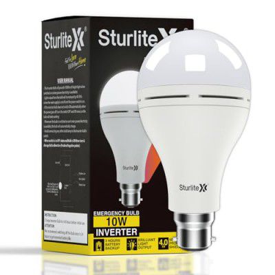 Sturlite Inverter 10W LED Emergency Bulb| Bright Rechargeable Bulb