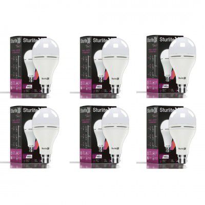 Sturlite Klik (3 in 1) 15W LED Inverter Bulb| Bright Rechargeable Emergency Bulb (Pack of 6)