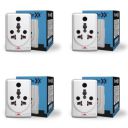 Sturlite Konvert Multiplug| 6-16 Conversion| Universal AC Travel Adapter|6Amp 240V| ABS Strong Body Socket (Pack of 4)...
