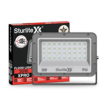 Sturlite Xpro 30 W LED Flood Light| Cool White 6500K Color Temperature LED Lamp| IP66 Waterproof Surge Protection Focus Light