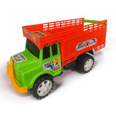 Stylbase Plastic Dumper Truck Toys Baby Tires 10 Wheels Friction Power Toy (Rally-Truck_4-Wheels)